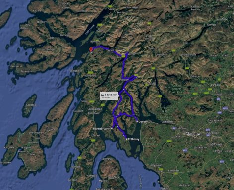 Cowal Peninsula route